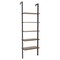 Steel Ladder Bookshelf, 5-Tier Wall-Mount Shelf Organizer for Home